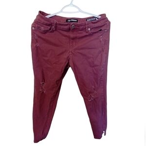 Joe Fresh Light Burgundy Womens Casual Jeans Distressed Size‎ 29